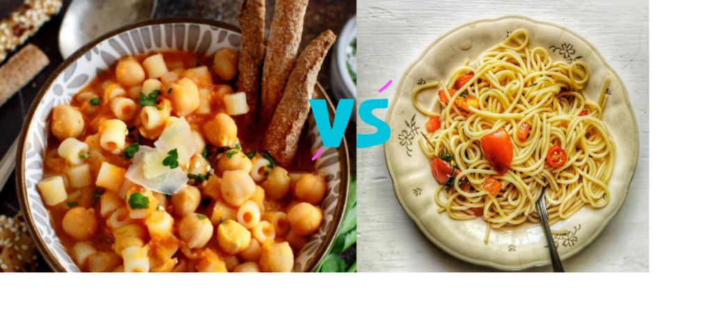 chickpea pasta vs Traditional Pasta