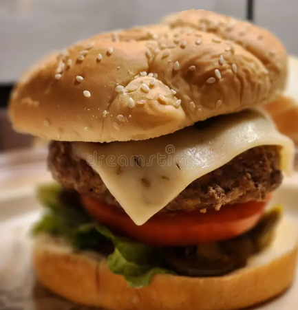 burger with Pepper Jack Cheese