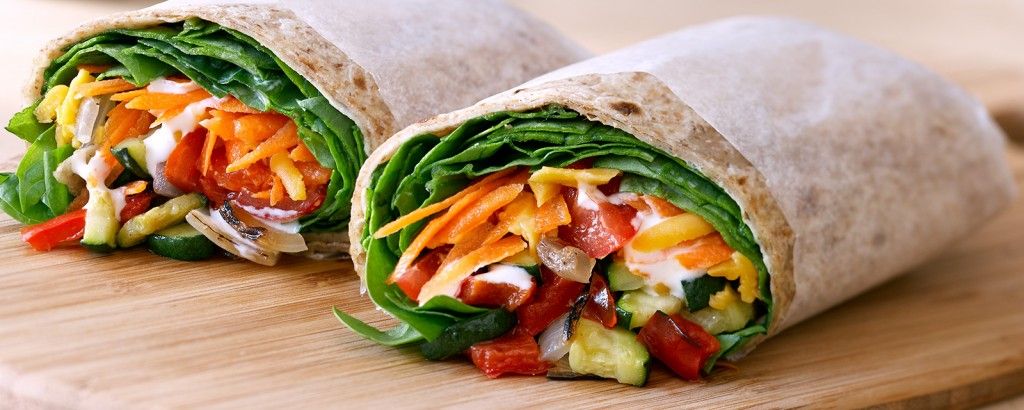 Mediterranean Veggie Wrap