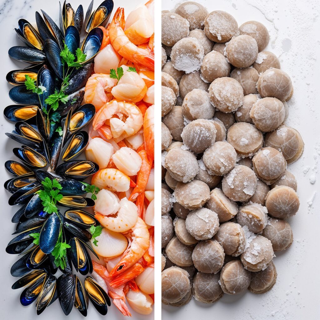 Fresh vs. Frozen Seafood Mix