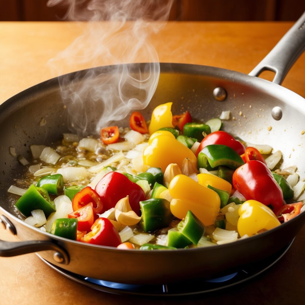 Sautéing the Vegetables