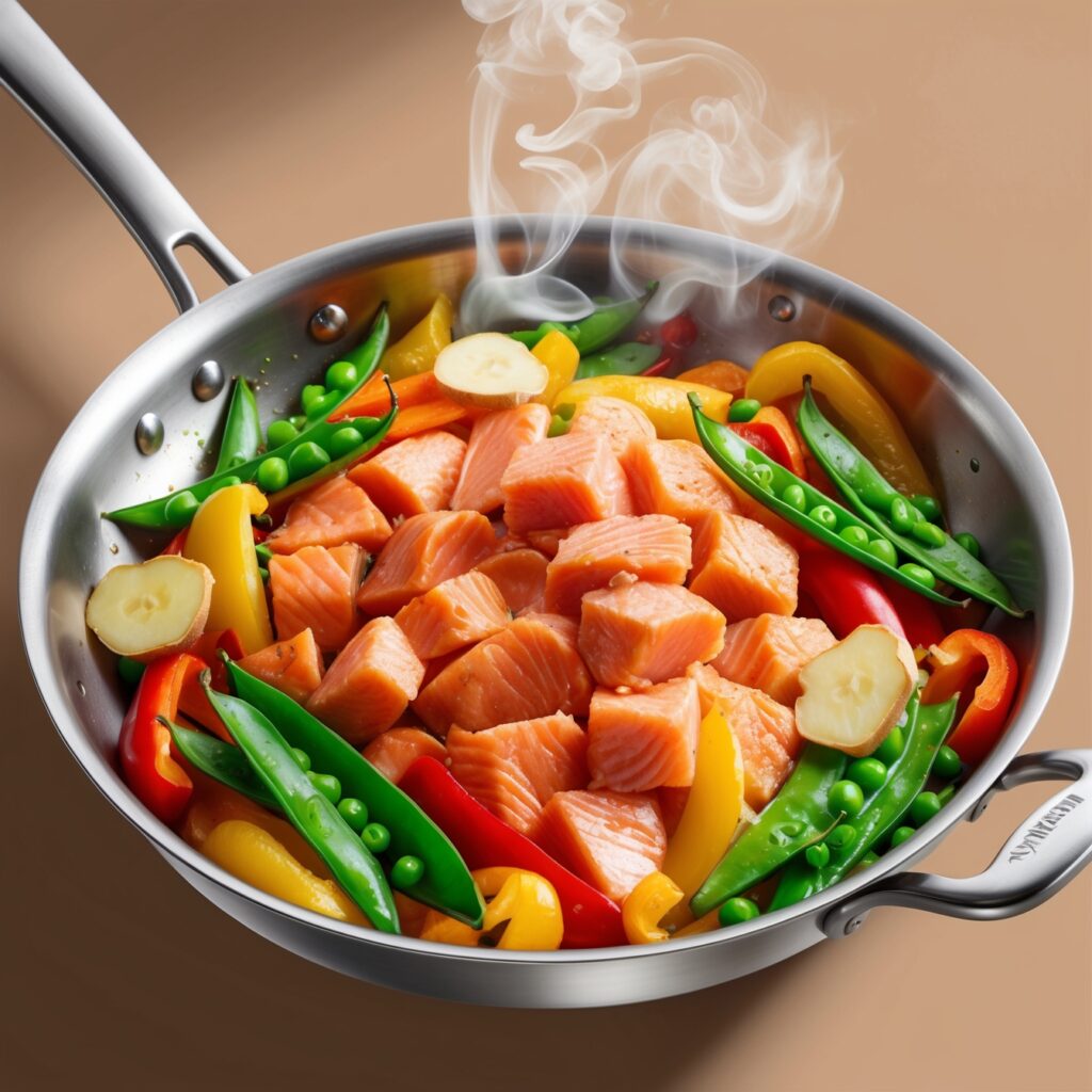 Salmon Stir-Fry with Vegetables