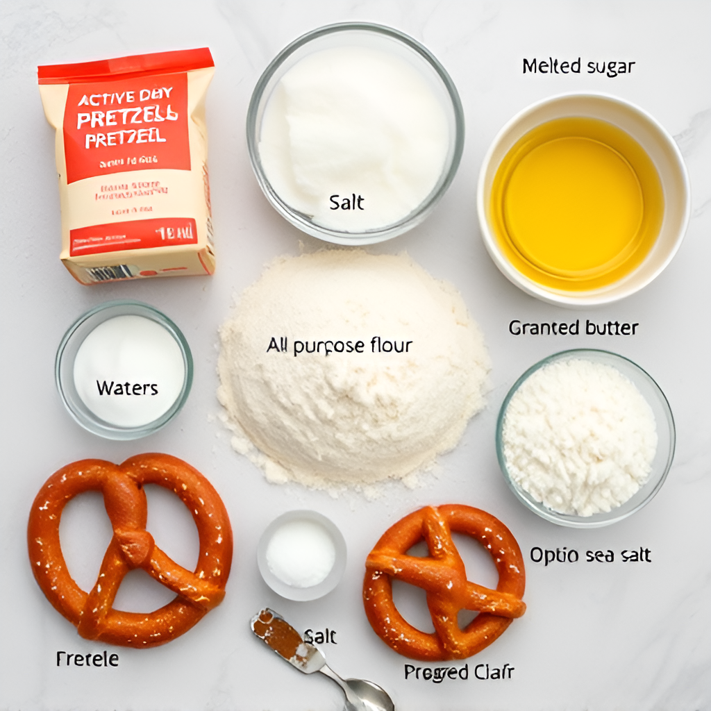 ingredients of Cinnamon Sugar Pretzel