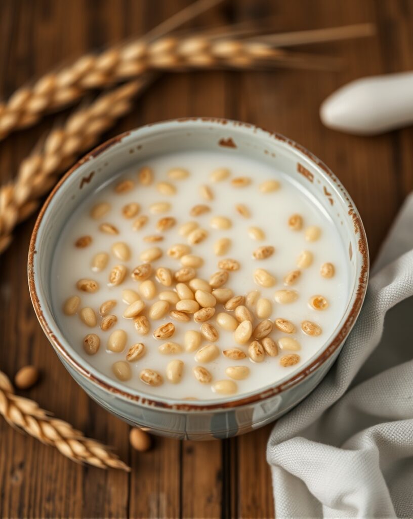 Wheat boiled in milk